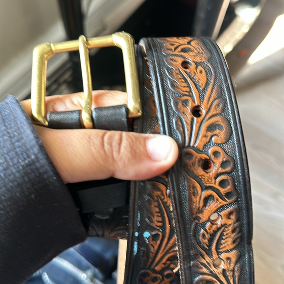 Coronado western leather belt - Picture 2 of 8